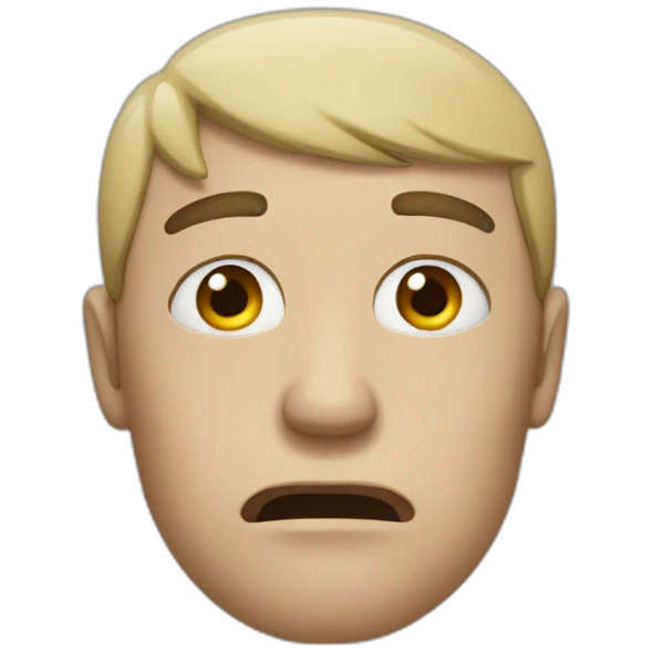 Homme qui pleure emoji
