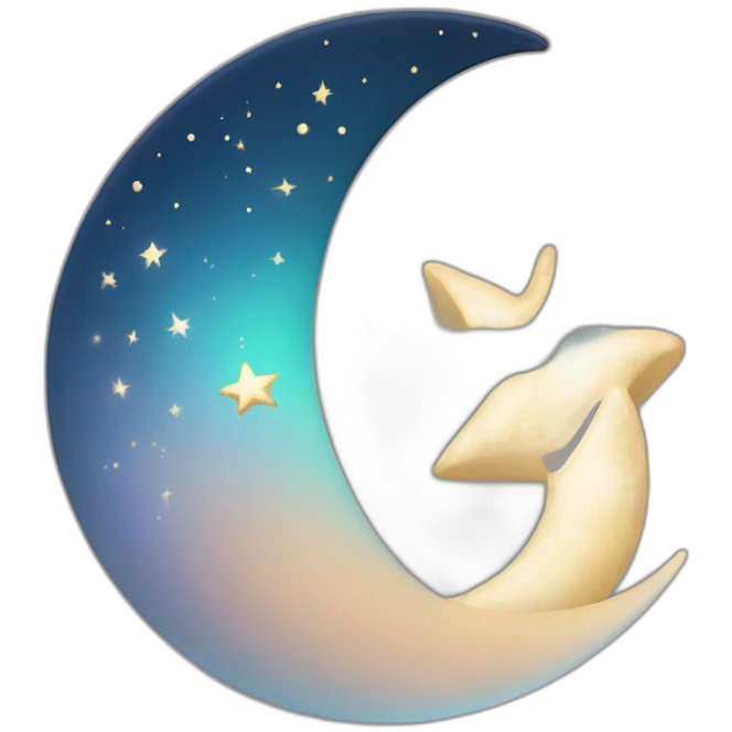 Crescent Moon and Star islam emoji