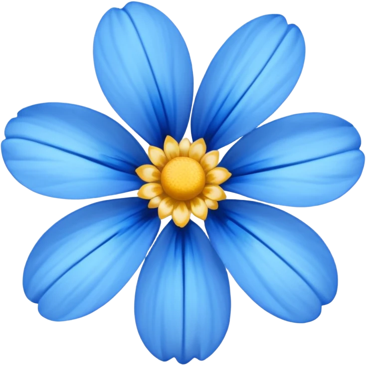 Blue flower emoji