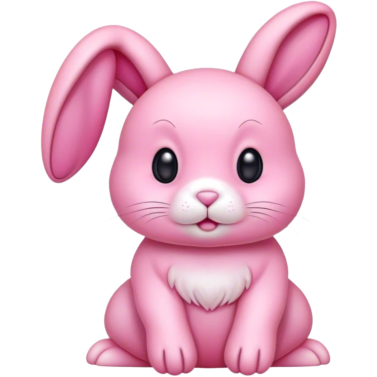 Pink bunny emoji