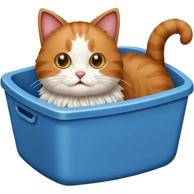 Cat pooping emoji