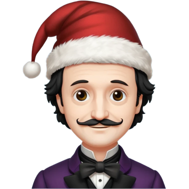 edgar allan poe at christmas emoji