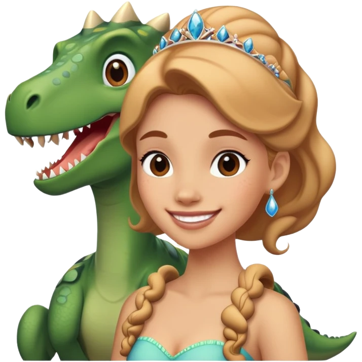 Dinosaures princesse  emoji