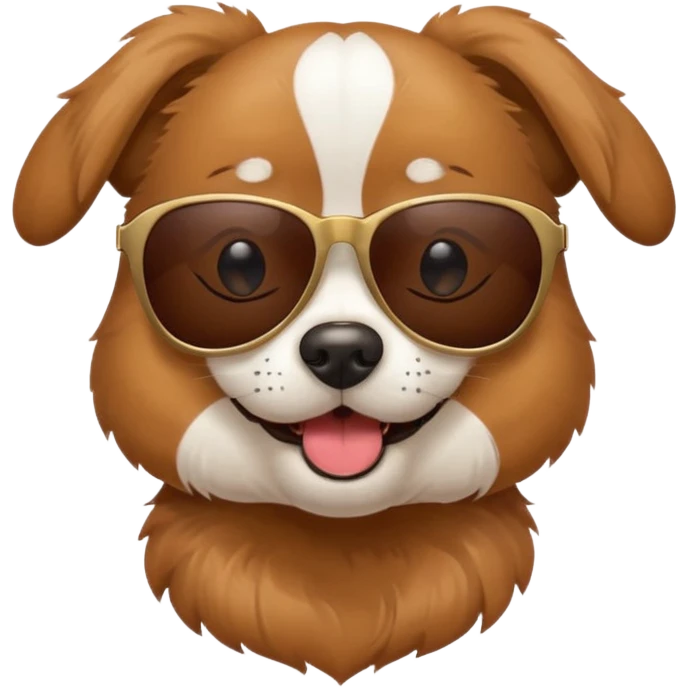 Dog with sunglasses  emoji