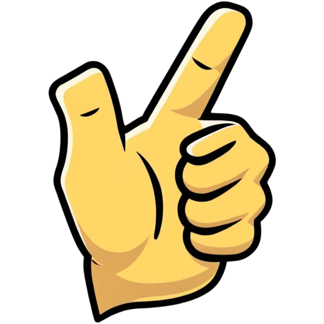 Thumbs up 'Great workout!' motivational fitness symbol emoji