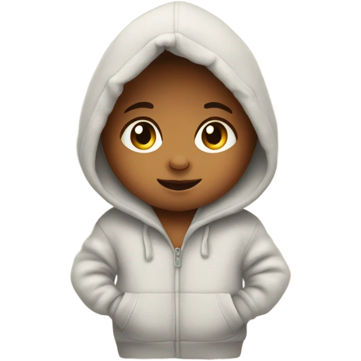 Baby with a hoodie  emoji