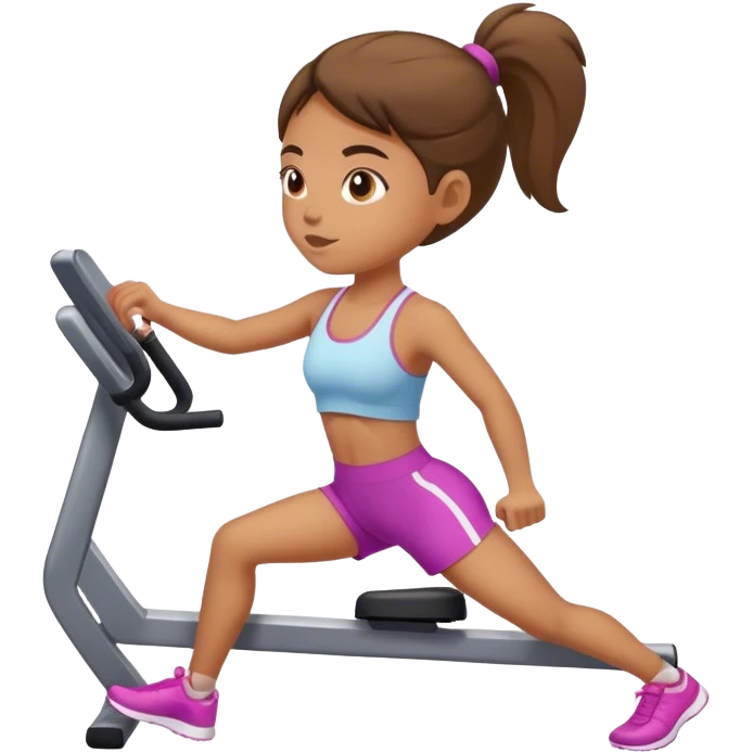 Exercising girl emoji