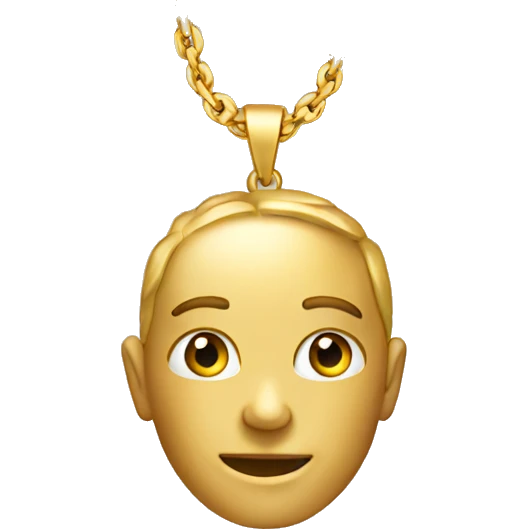 gold necklace emoji