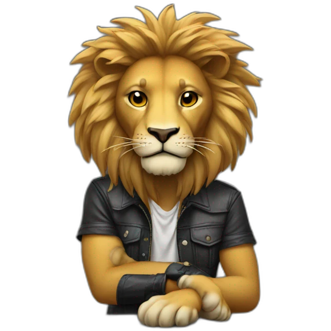 dj lion emoji