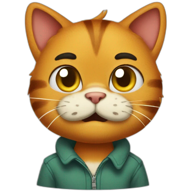Garfield the cat emoji