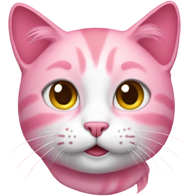 Pink cat emoji