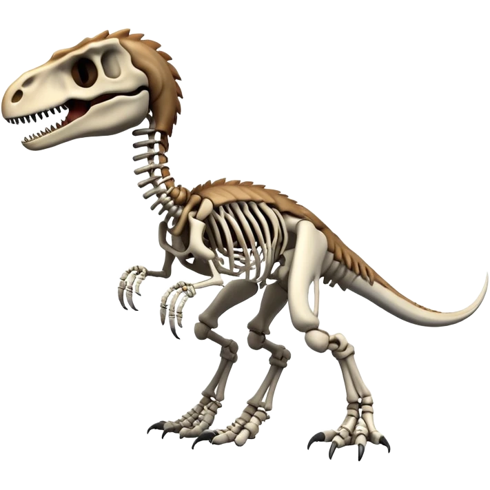skeleton velociraptor emoji
