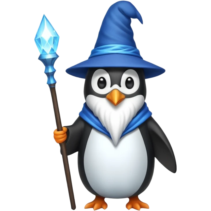 Penguin Wizard emoji
