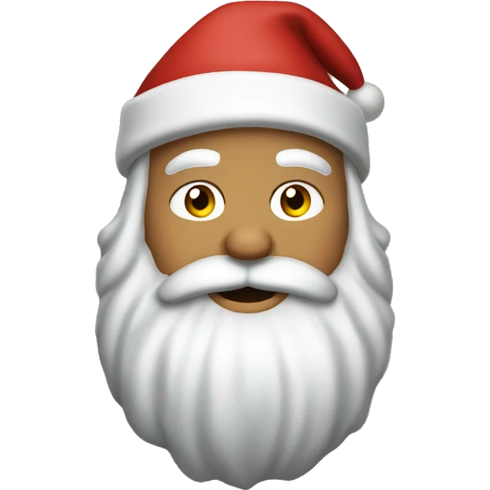 Santa Claus spreading gravel emoji