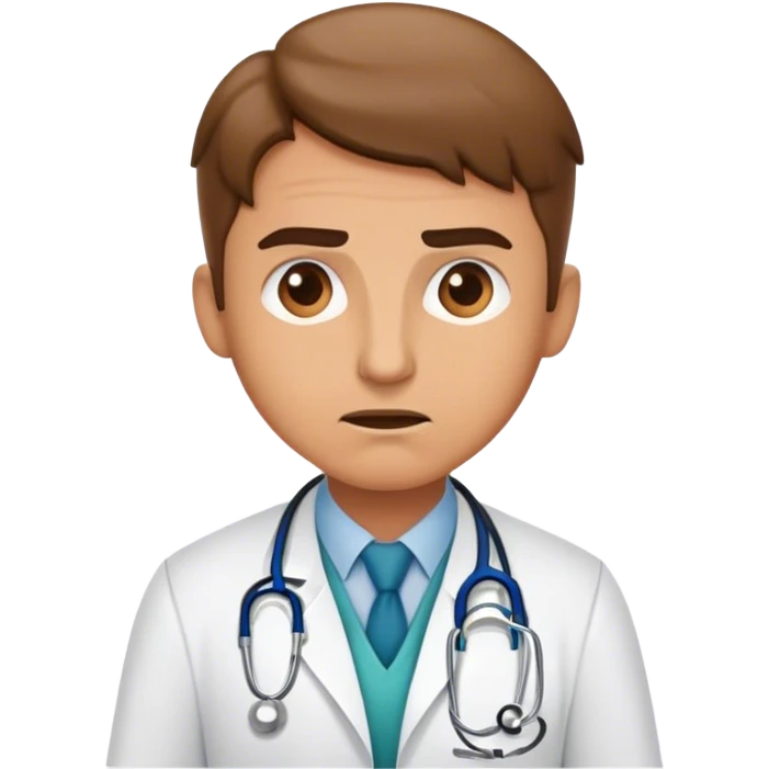 busy anoyed doctor says no emoji
