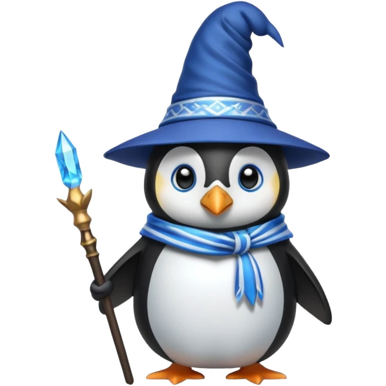 Penguin Wizard emoji