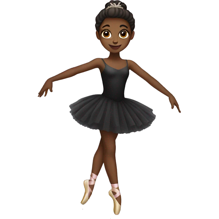Black girl ballerina emoji
