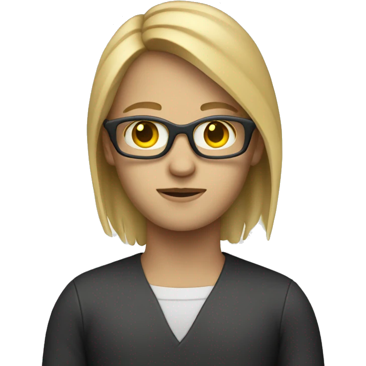Dark blond IT worker emoji
