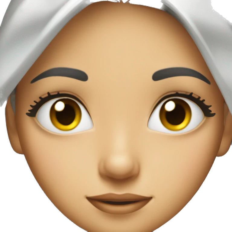 girl with very long eyelashes  emoji