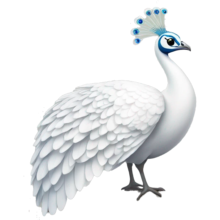 White Peacock emoji