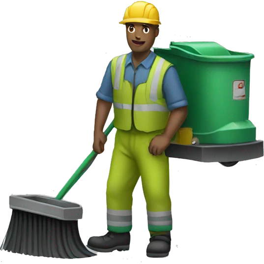 Street sweeper emoji
