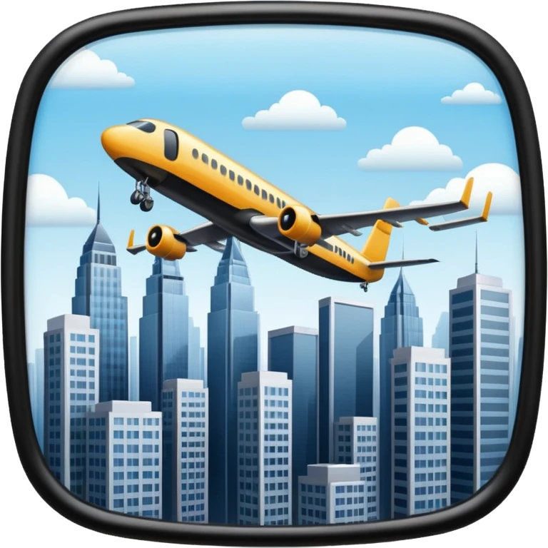 🛩️🏢🏢 emoji