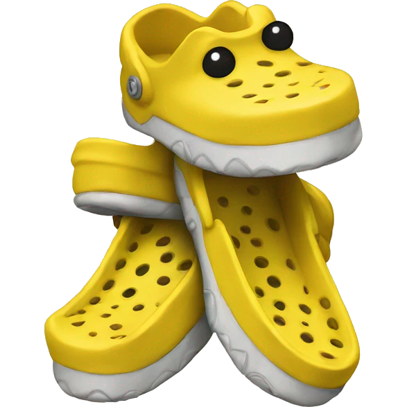 Yellow crocs  emoji