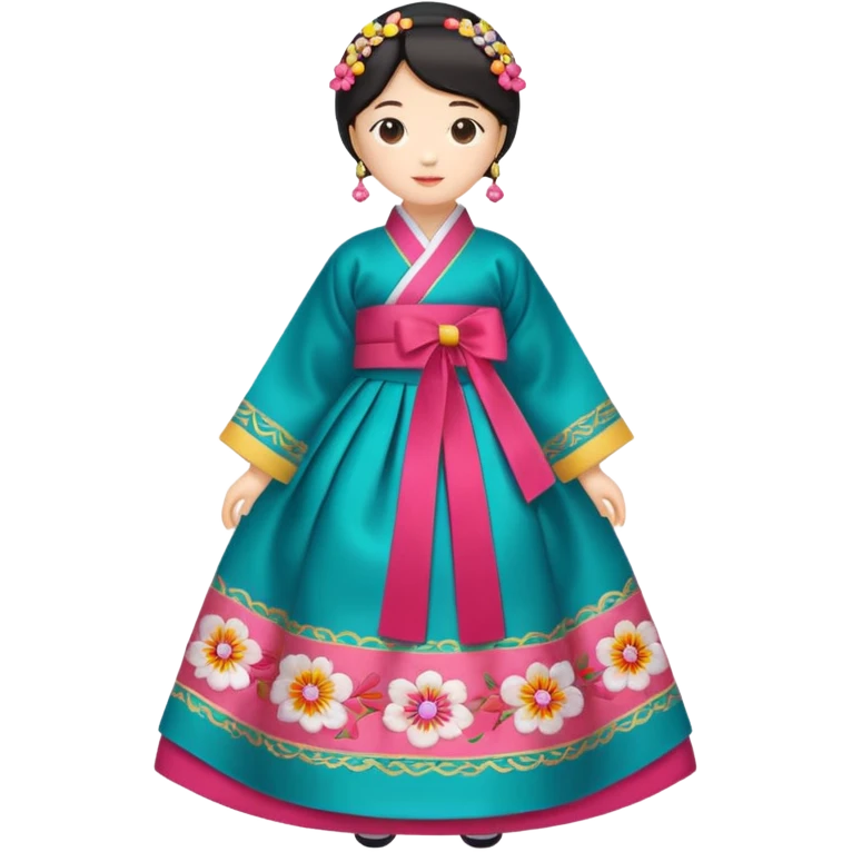 Hanbok with no human just the dress emoji