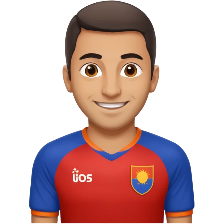 Armenian male with Armenian soccer jersey emoji