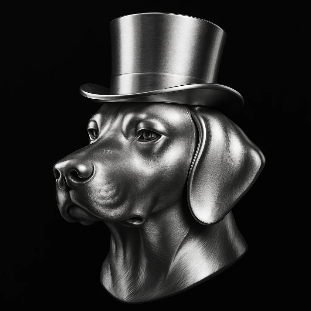 dog with tophat emoji