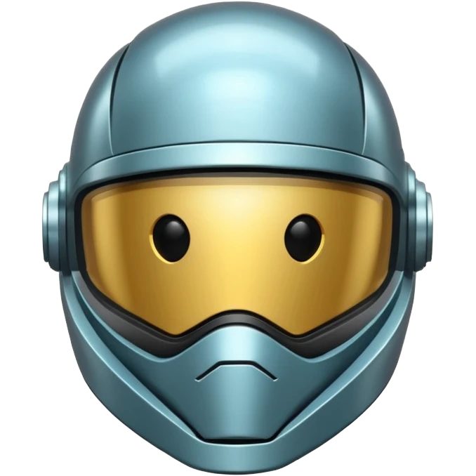 Futuristic helmet emoji