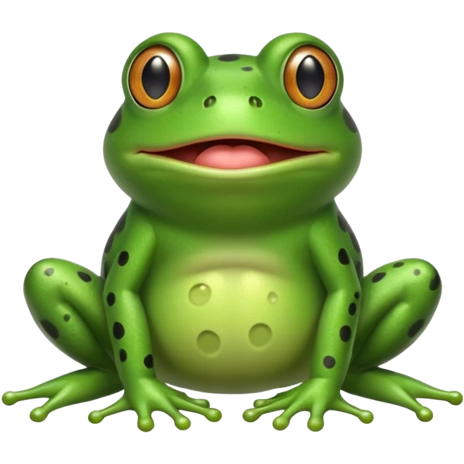 Frog farting emoji