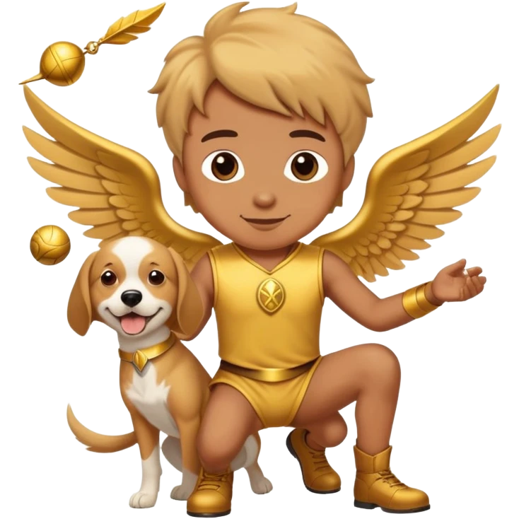 Snitch beating a dog emoji