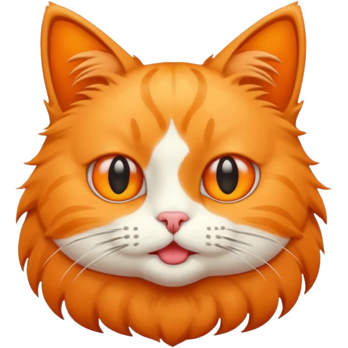 Cat with a gub emoji