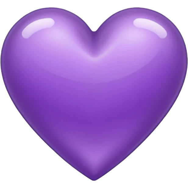 Corazón lila con brillos  emoji