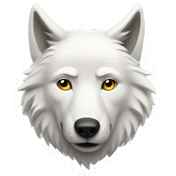 white wolf emoji