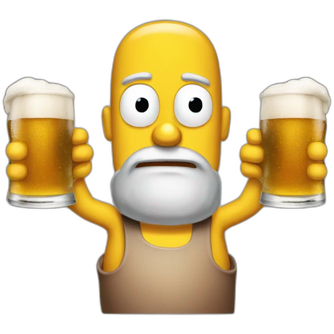 Homer bière emoji