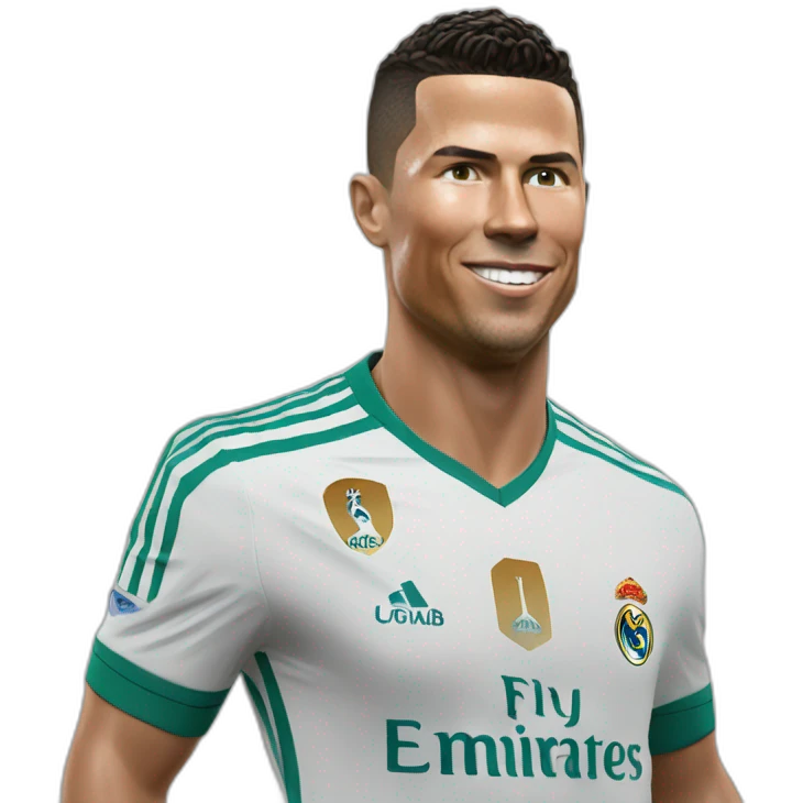 Ronaldo qui fait un siuuu emoji
