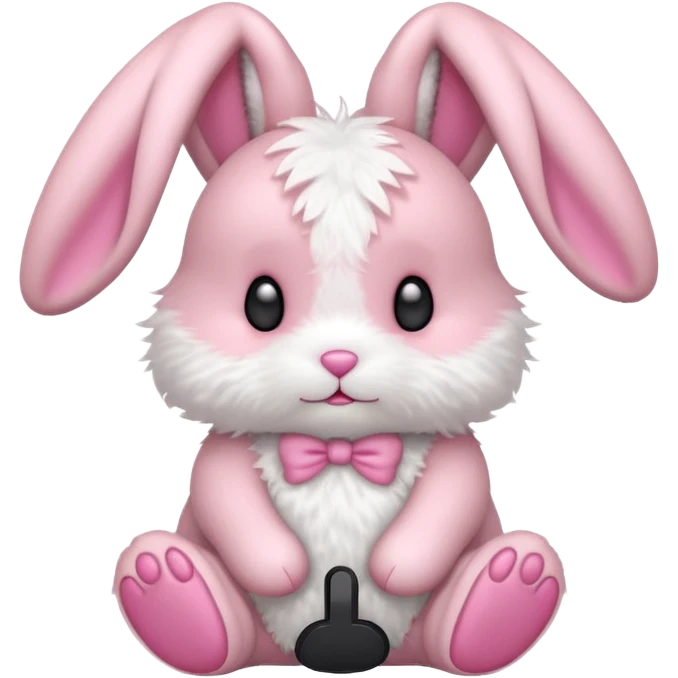 A pink bunny  emoji