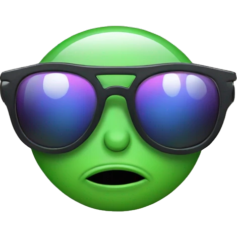 alien emojwith sunglasses  emoji