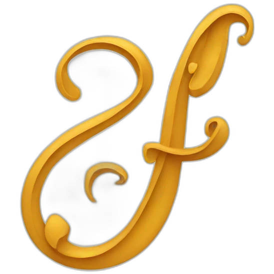 Calligraphic G letter emoji