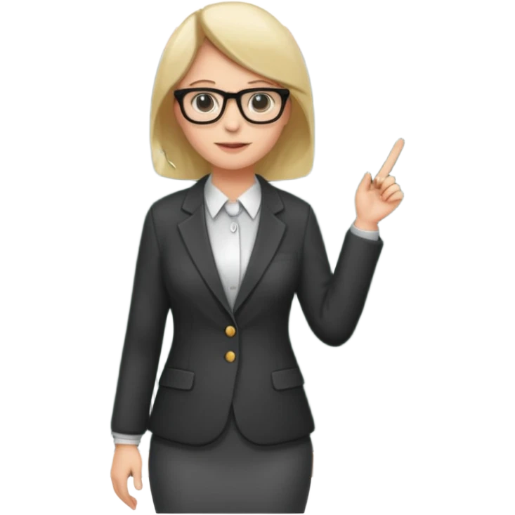 teacher  with a blackboard in the background, full body emoji