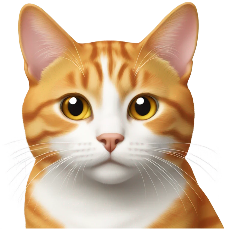 Orange and white tabby cat emoji