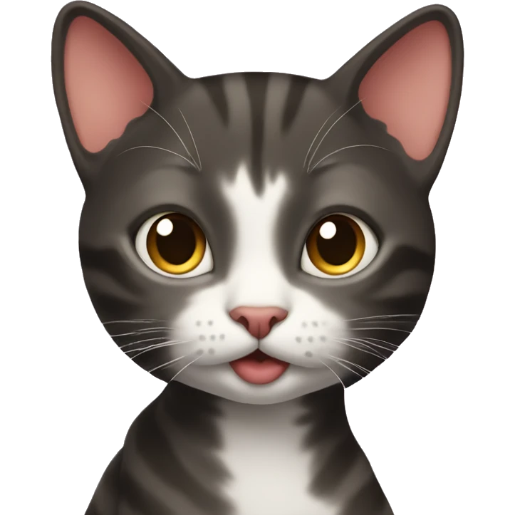 Coquette cat emoji