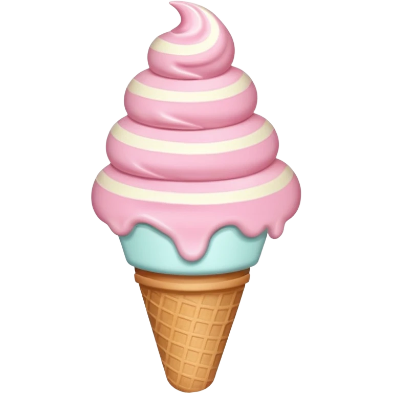 Really cute ice cream emoji