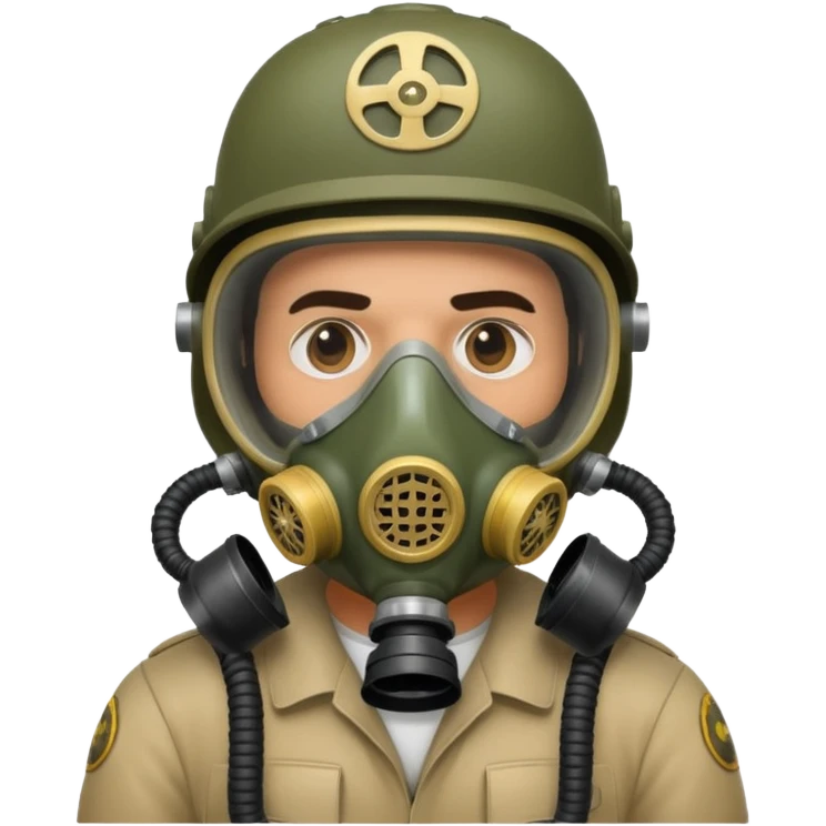 pablo escobar wearing a gas mask emoji
