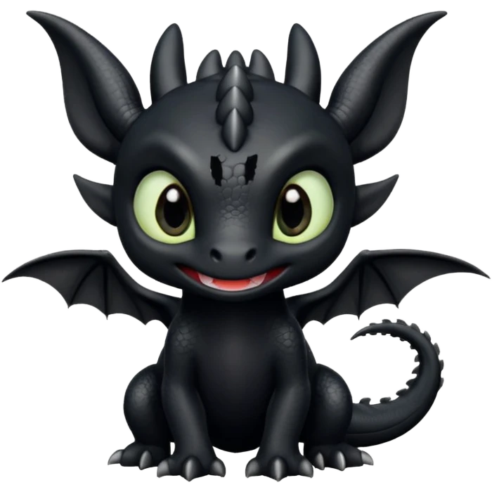 toothless dragon emoji