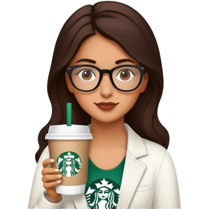 Girl Latina Starbucks emoji