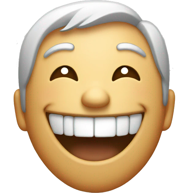 Laughing face emoji