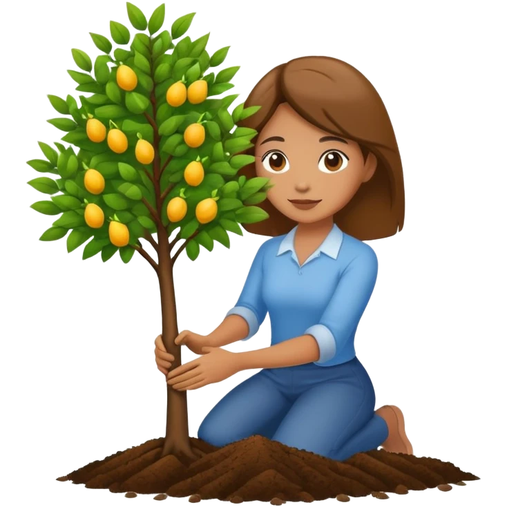 LAN with only one hand planting a tree  emoji